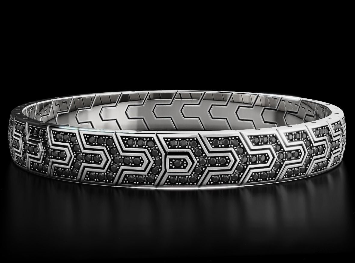 Handsome stylish bracelet for men 569 3D print model_5