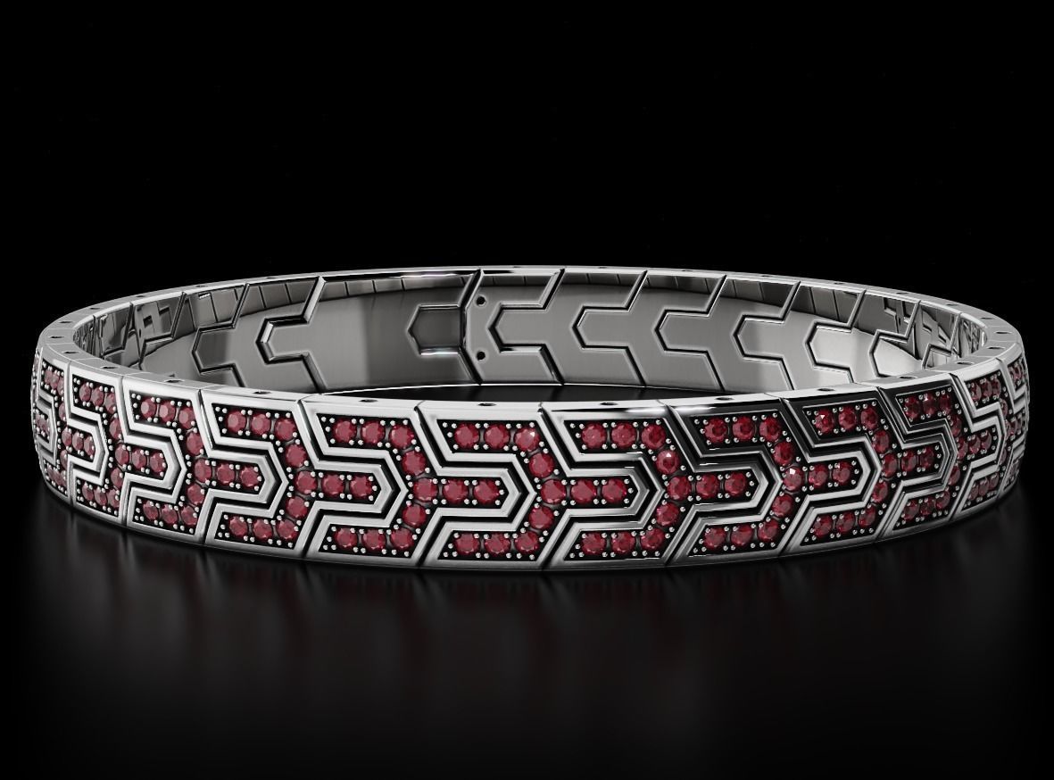 Handsome stylish bracelet for men 569 3D print model_7