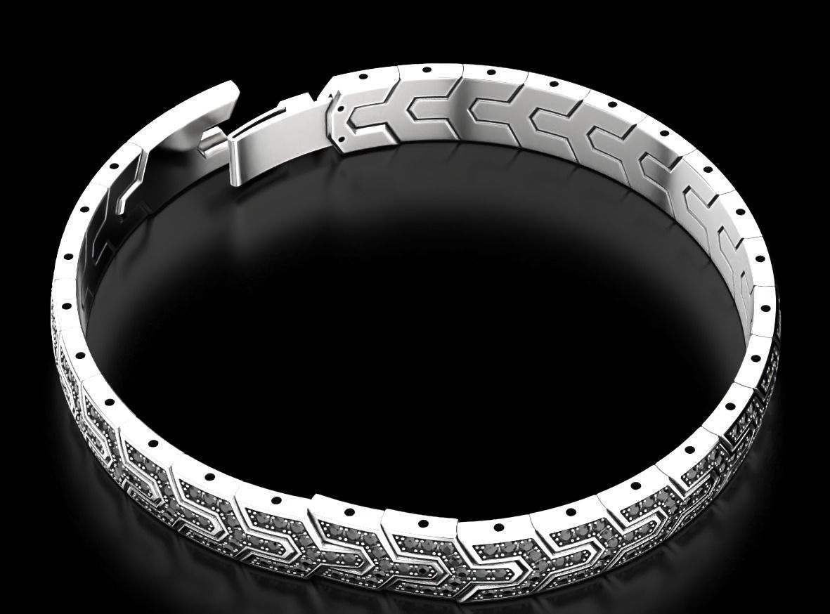 Handsome stylish bracelet for men 569 3D print model_14