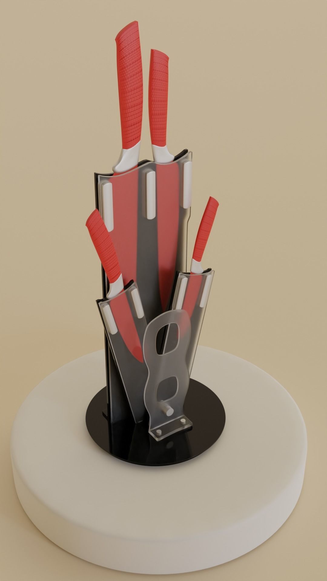 Kitchen Knives 3D model_2