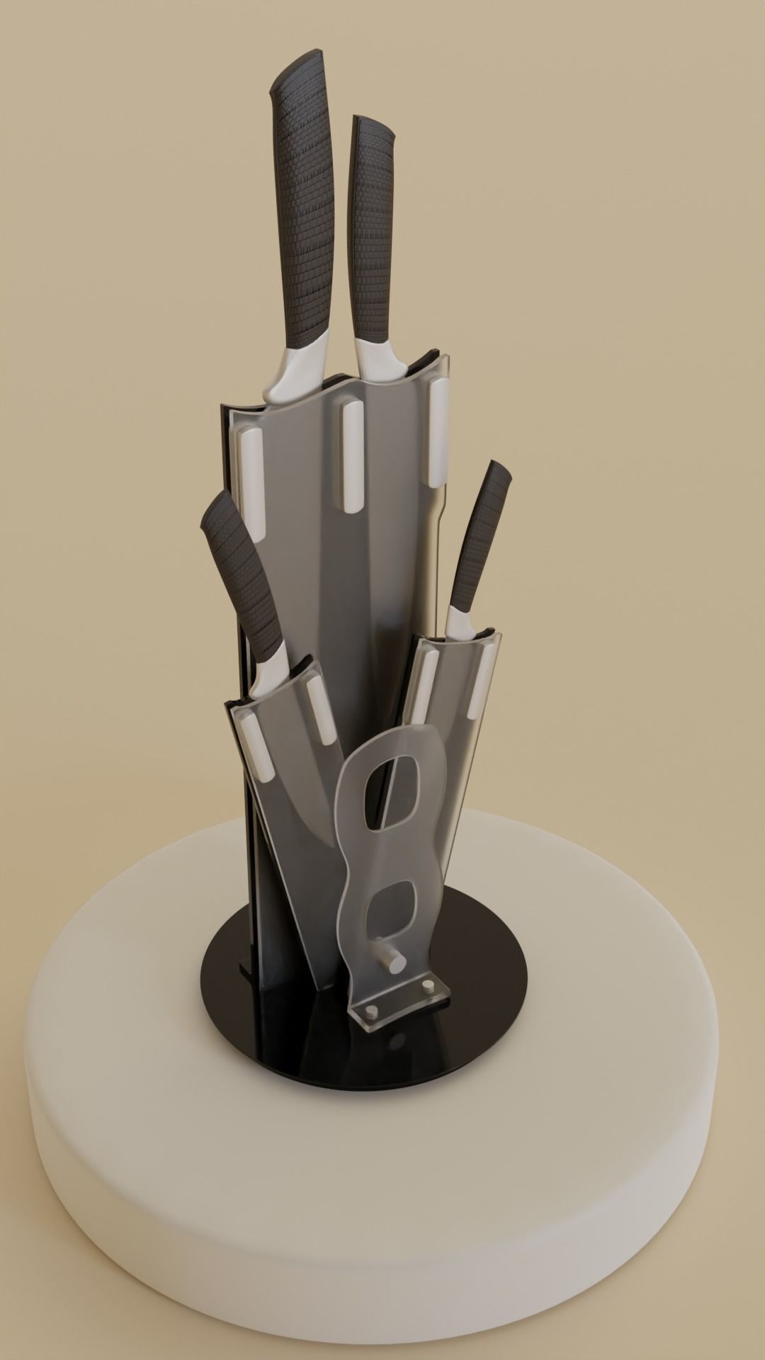 Kitchen Knives 3D model_3