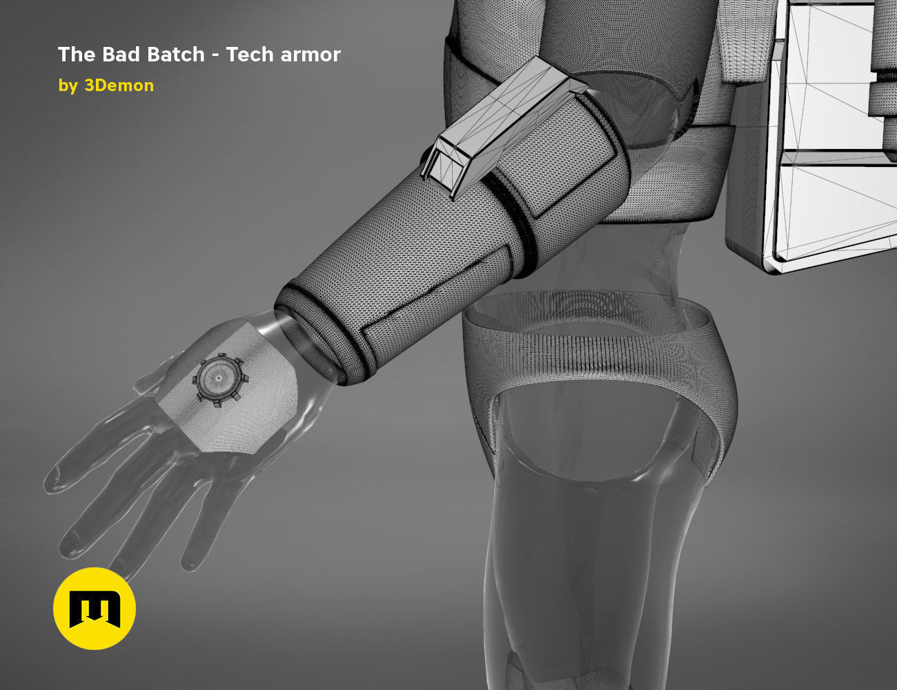 The Bad Batch Tech armor 3D print model_28