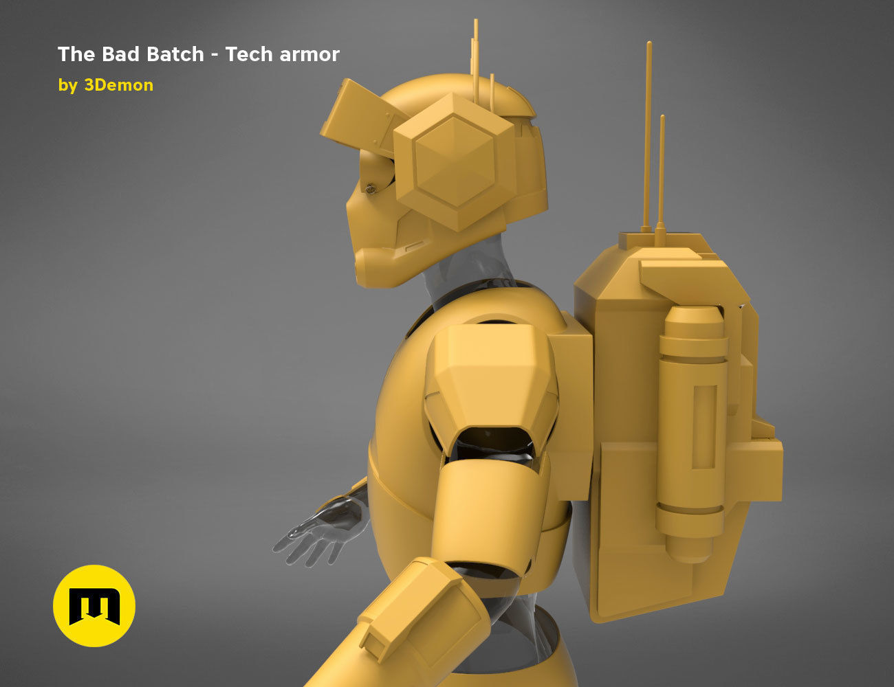 The Bad Batch Tech armor 3D print model_19