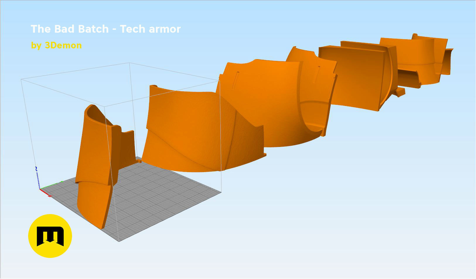 The Bad Batch Tech armor 3D print model_10