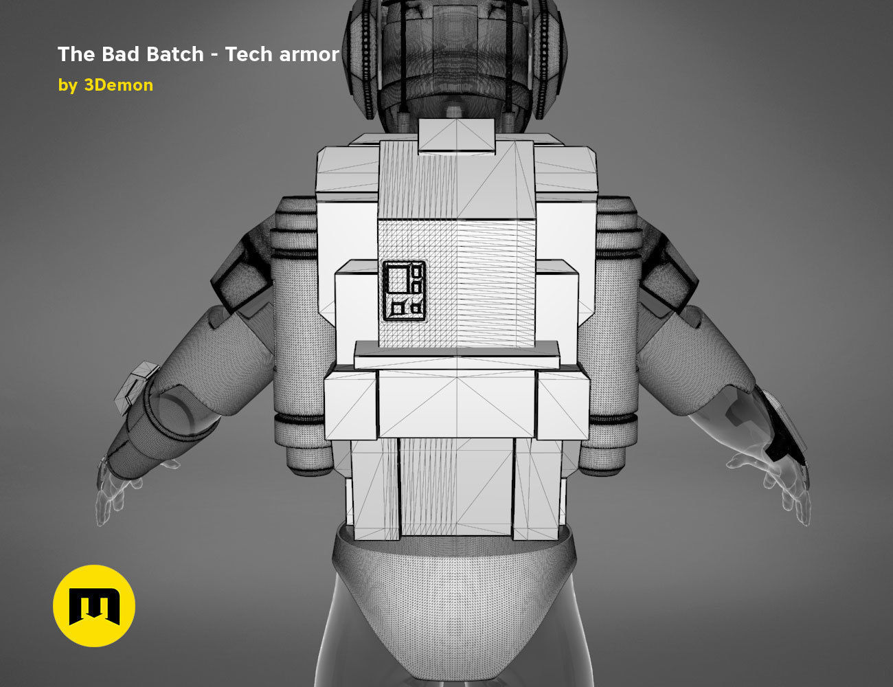 The Bad Batch Tech armor 3D print model_29