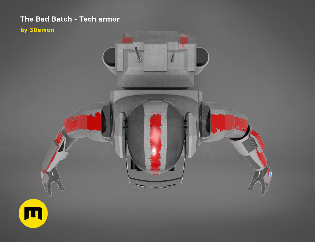 The Bad Batch Tech armor 3D print model_9