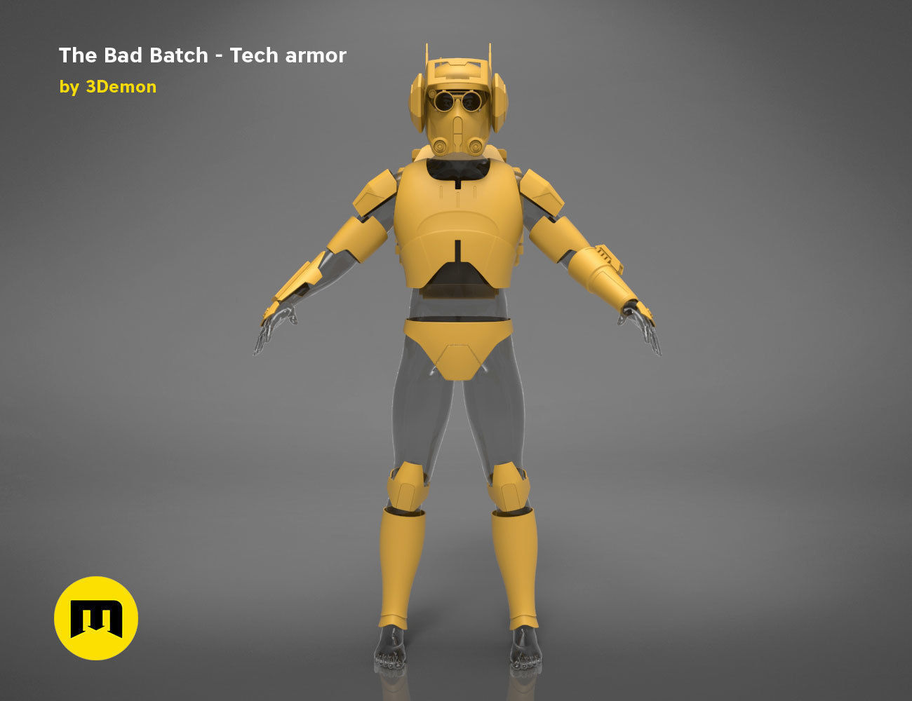The Bad Batch Tech armor 3D print model_15