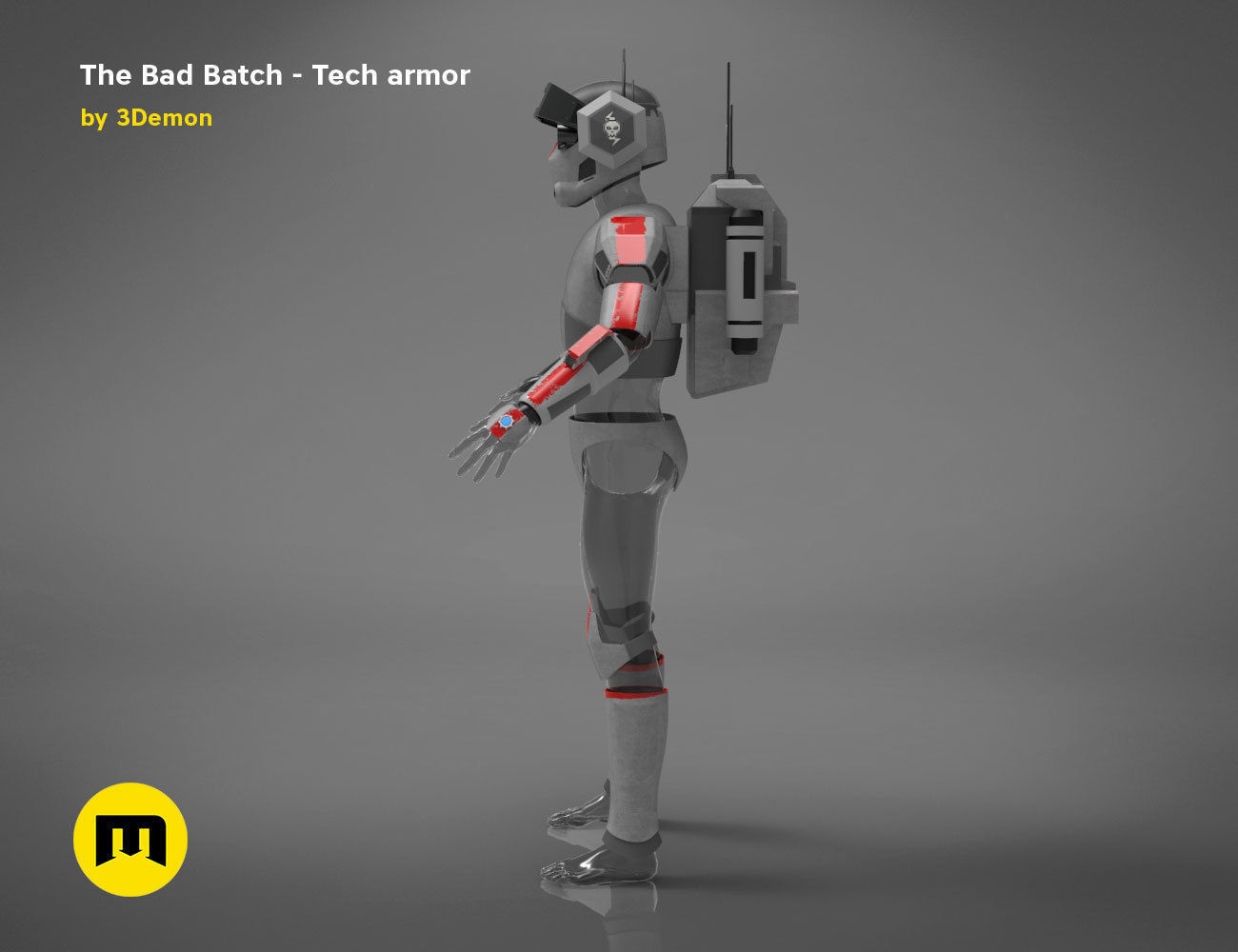The Bad Batch Tech armor 3D print model_6