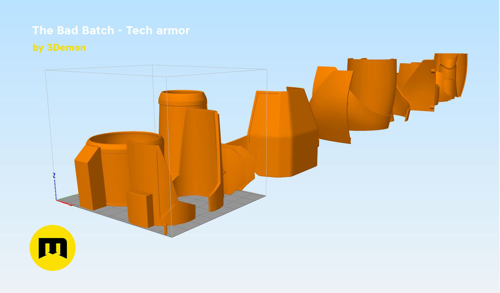 The Bad Batch Tech armor 3D print model_14