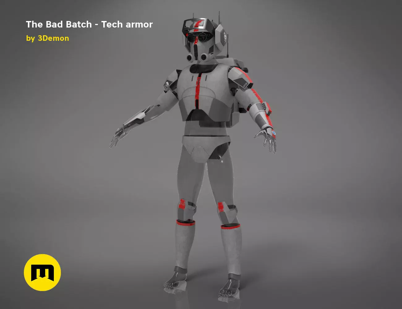 The Bad Batch Tech armor 3D print model_0