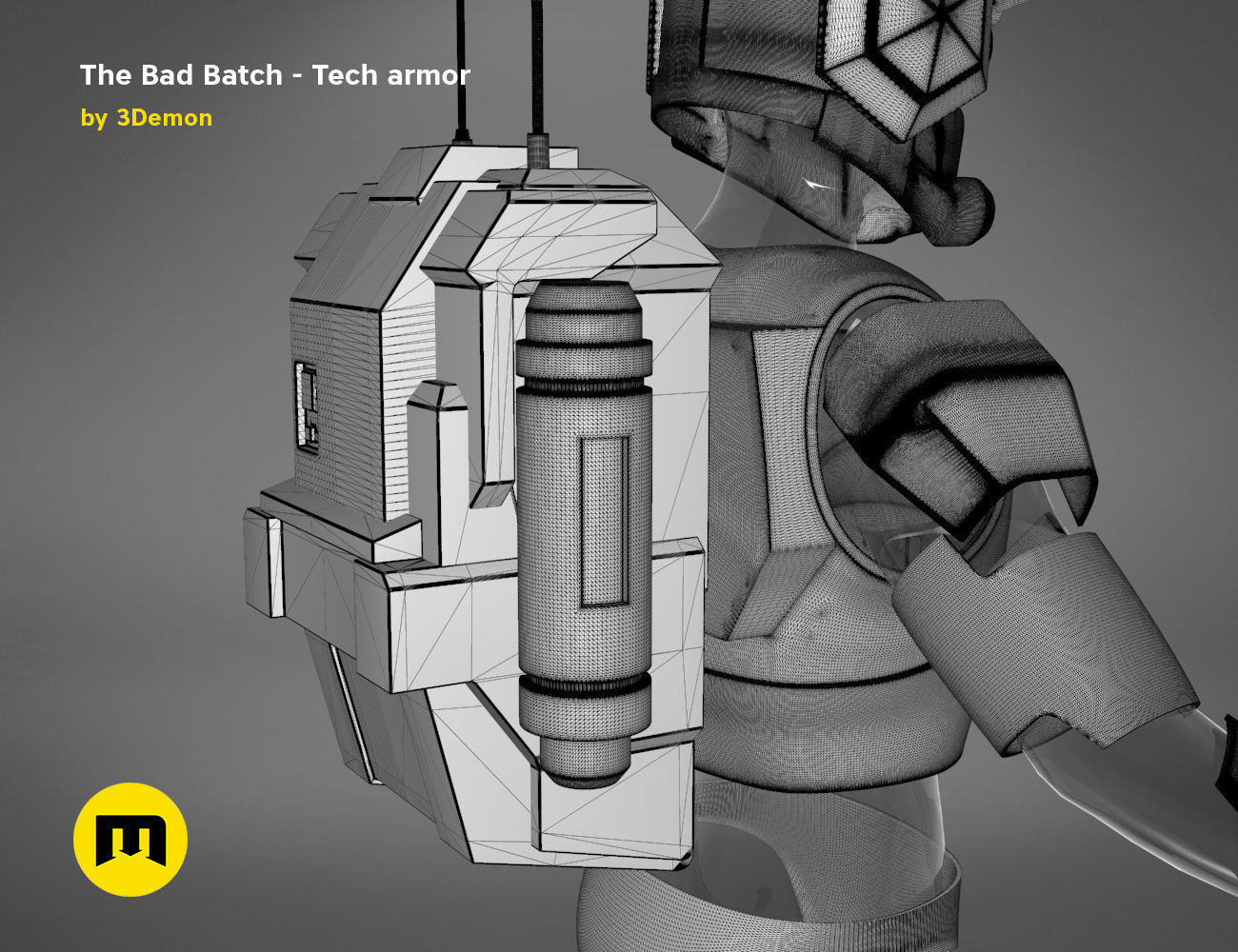 The Bad Batch Tech armor 3D print model_31