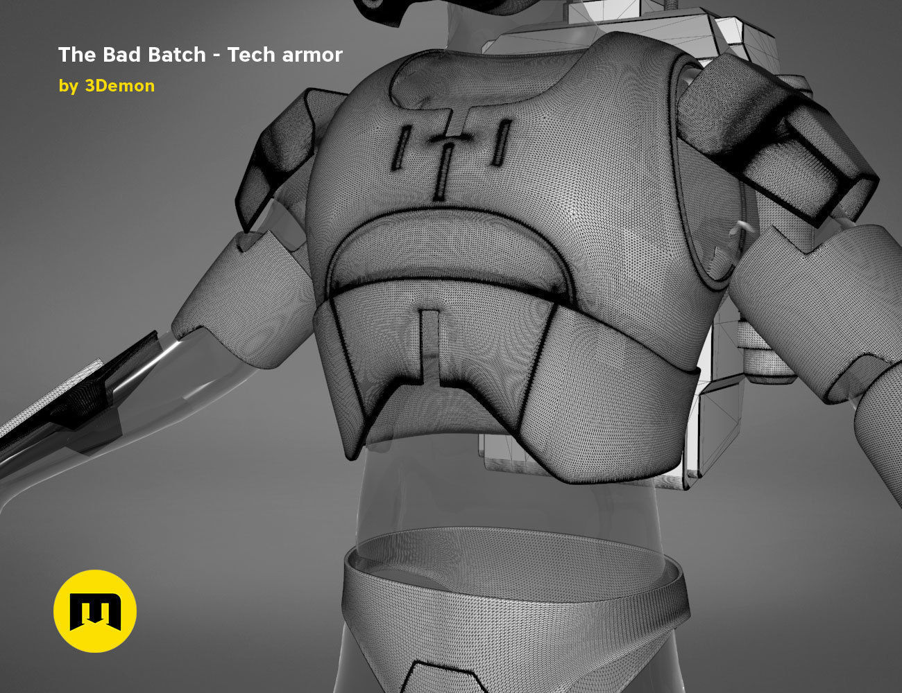 The Bad Batch Tech armor 3D print model_27