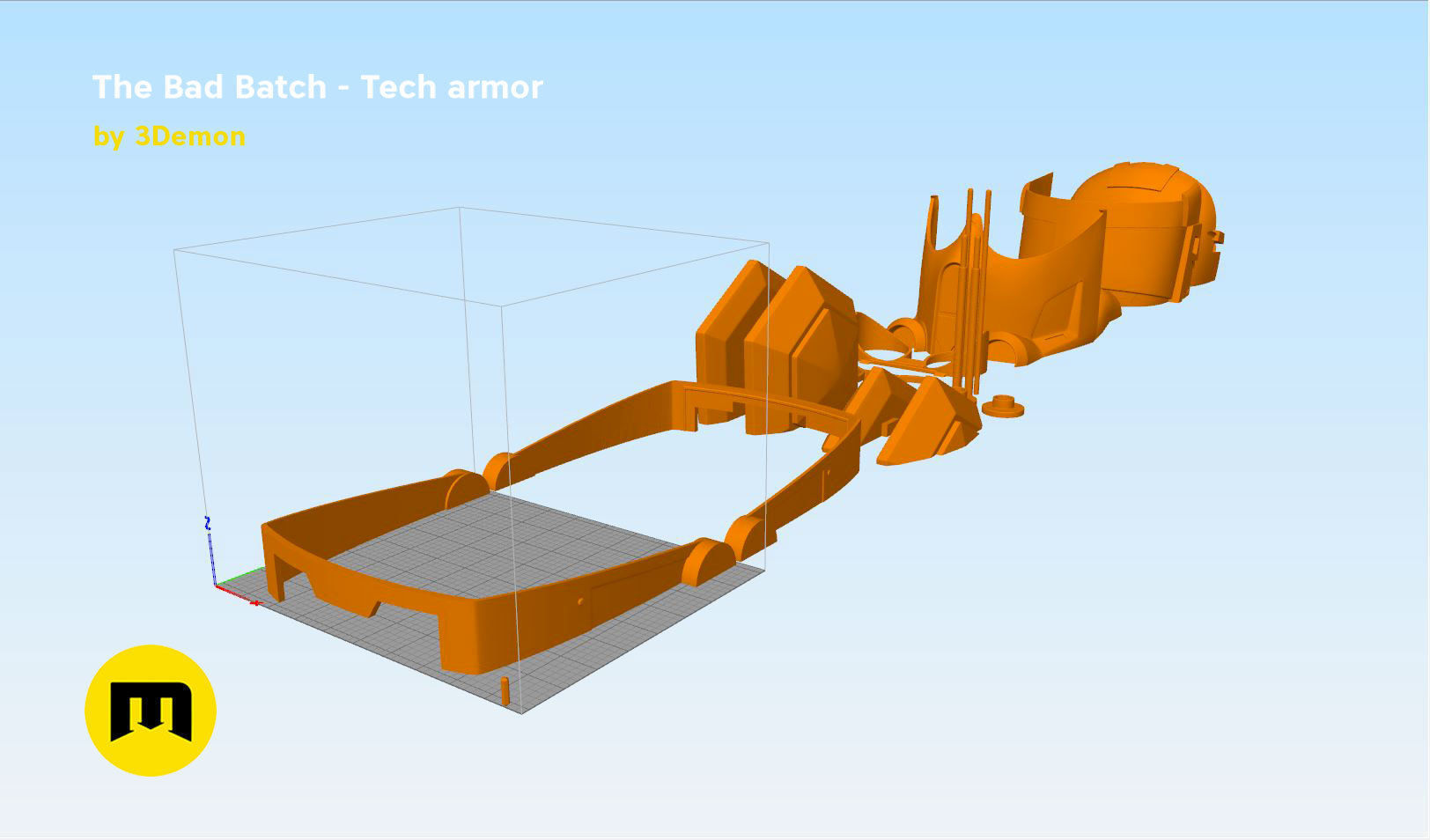 The Bad Batch Tech armor 3D print model_11