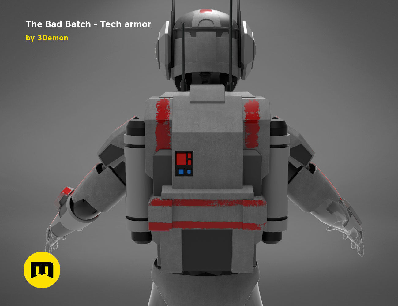 The Bad Batch Tech armor 3D print model_8
