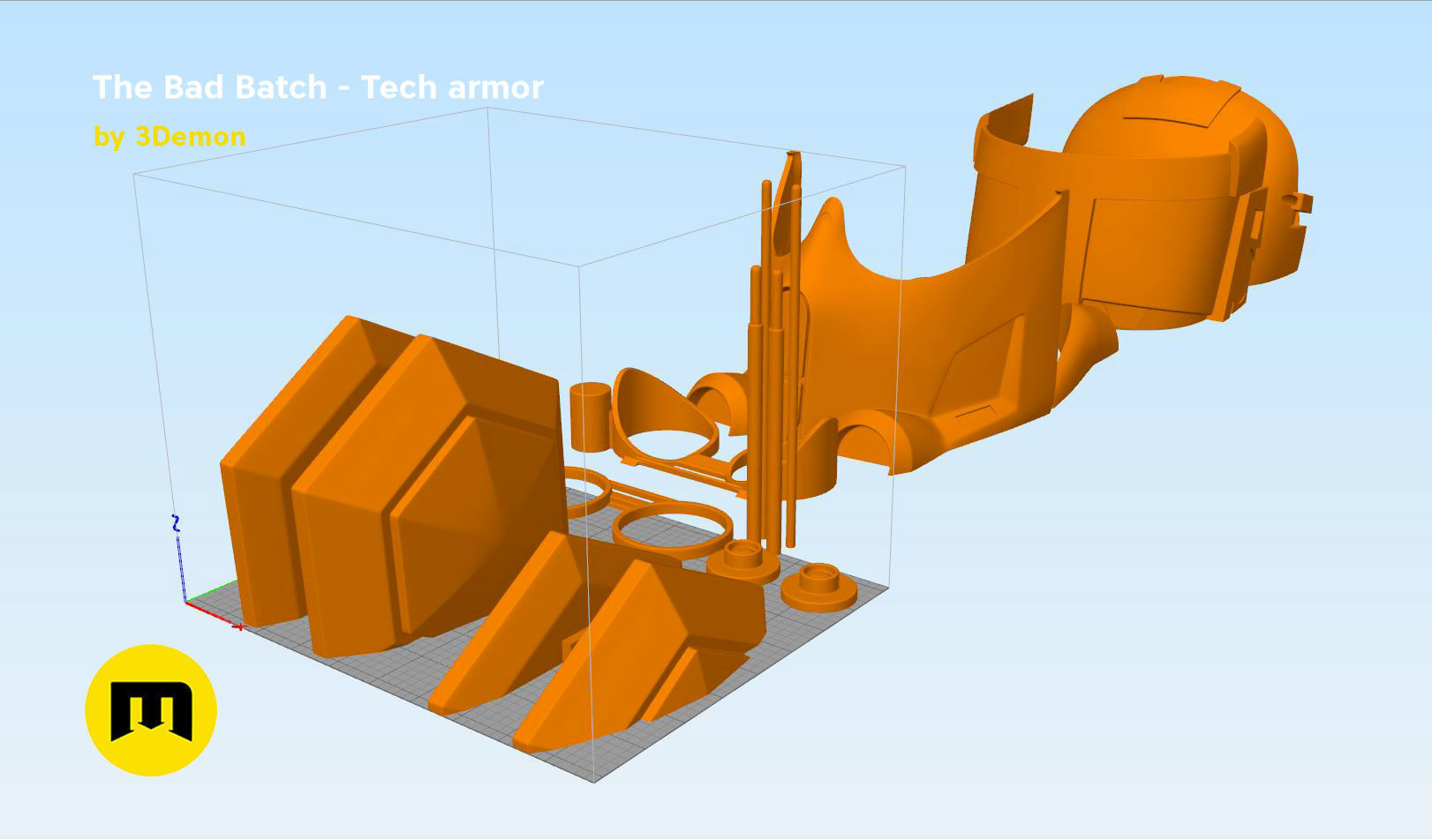 The Bad Batch Tech armor 3D print model_12