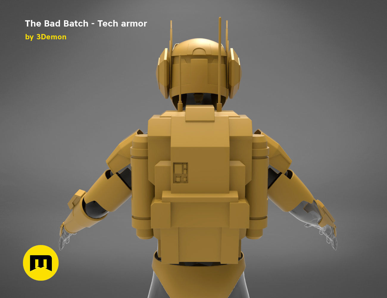 The Bad Batch Tech armor 3D print model_21