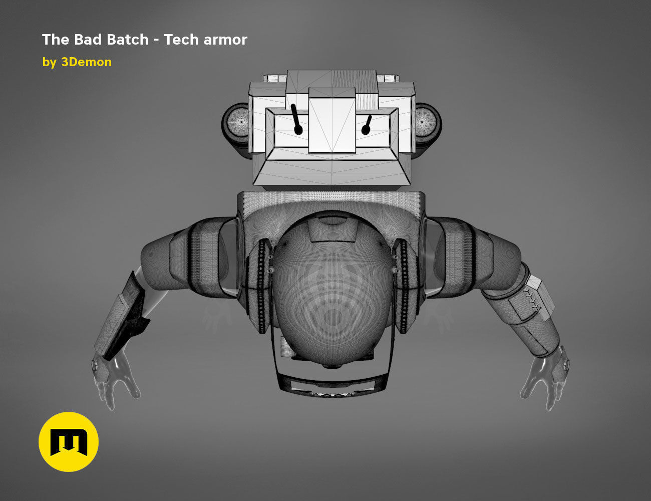 The Bad Batch Tech armor 3D print model_30