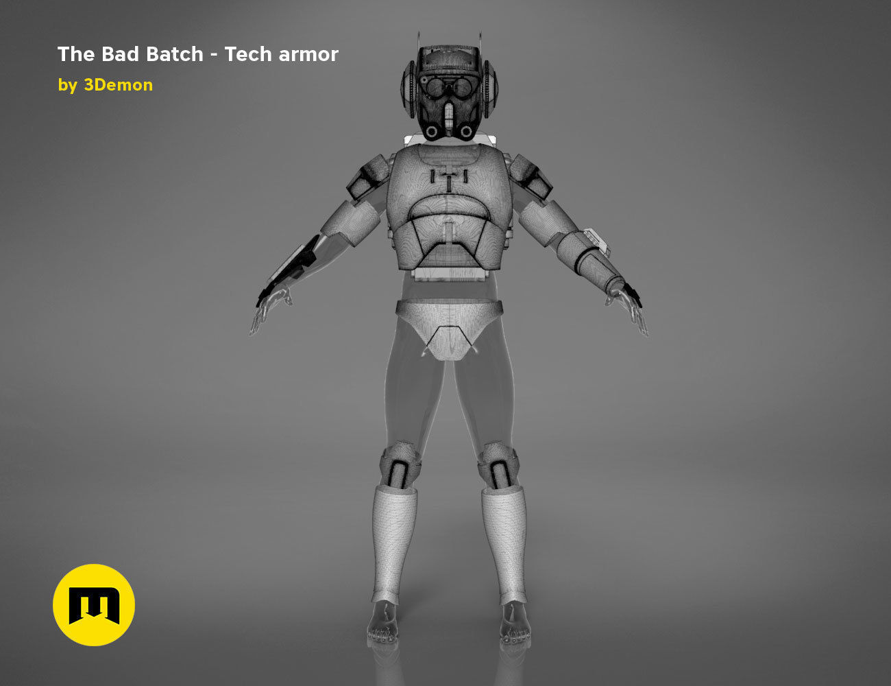 The Bad Batch Tech armor 3D print model_25