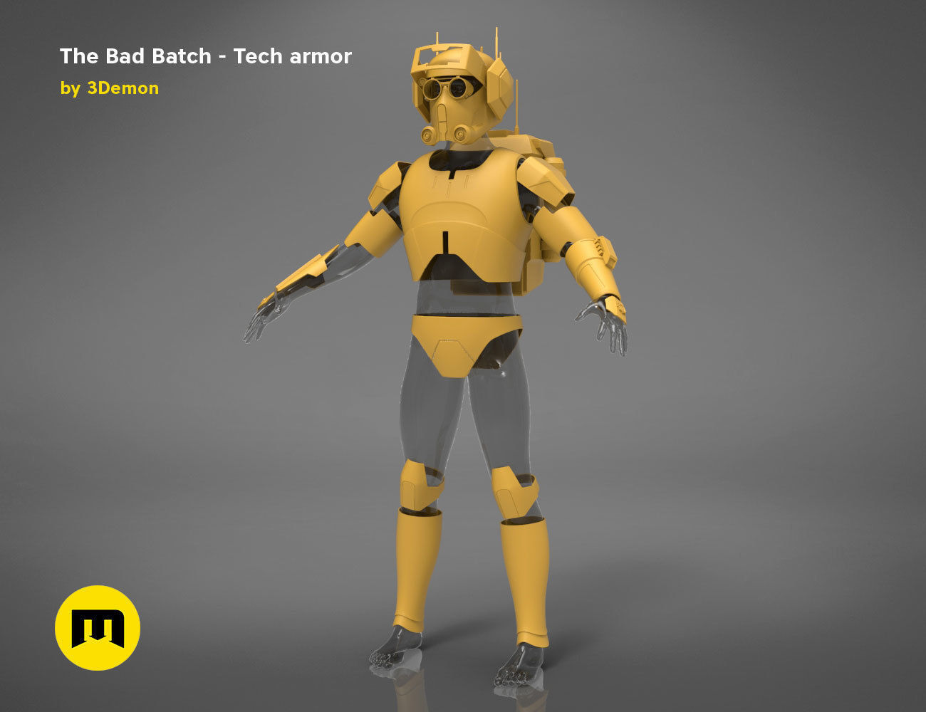 The Bad Batch Tech armor 3D print model_16