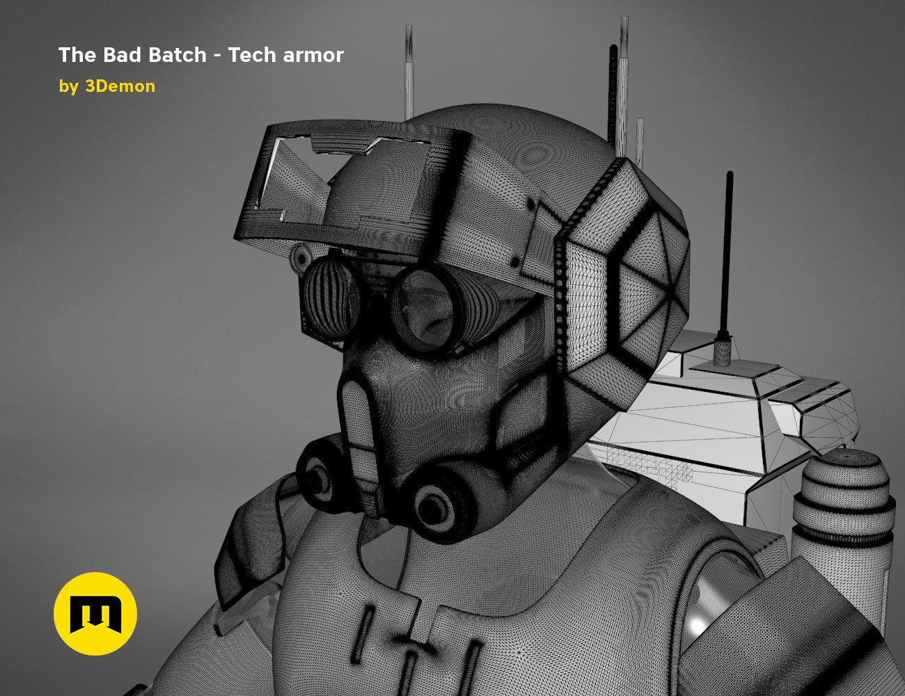 The Bad Batch Tech armor 3D print model_26