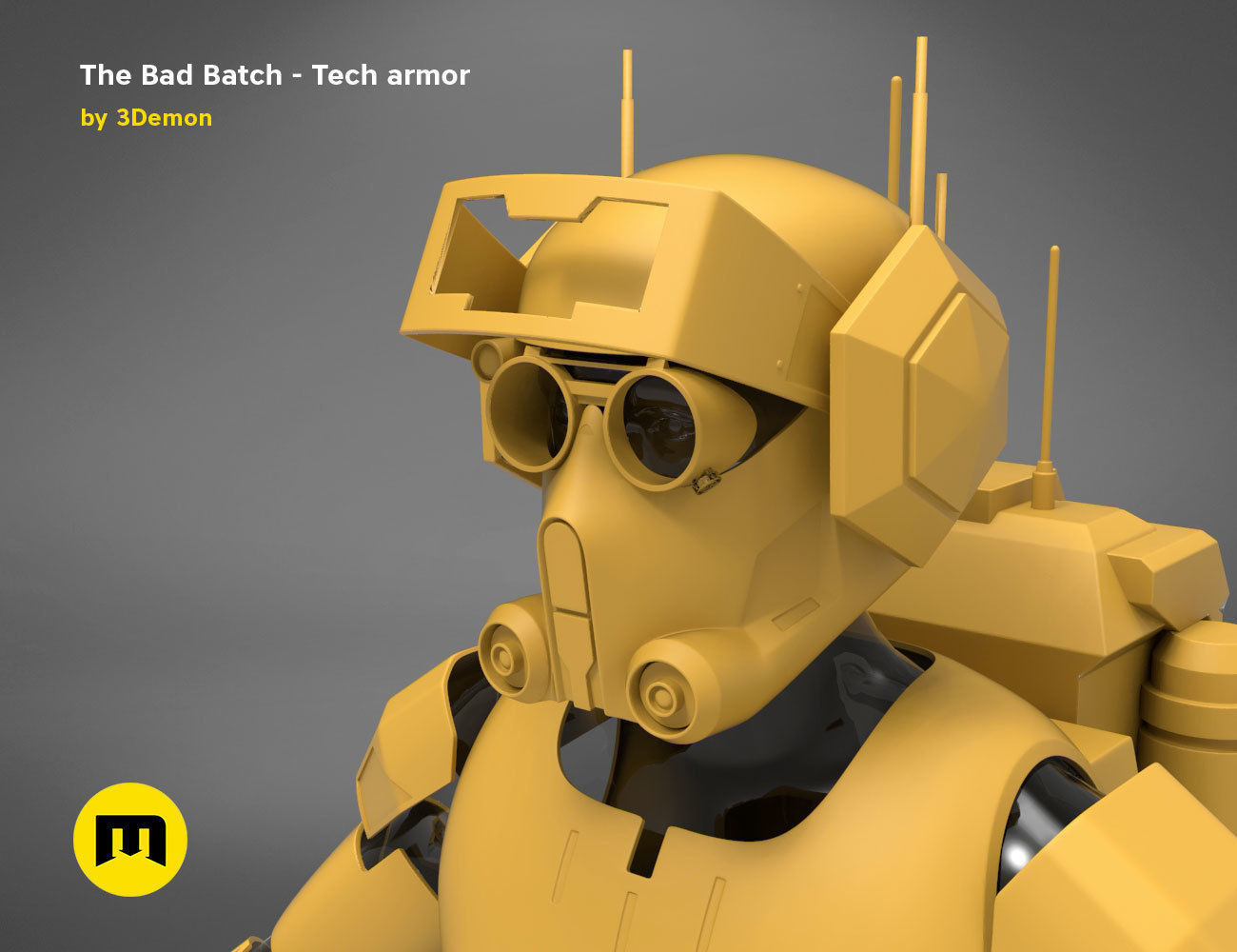 The Bad Batch Tech armor 3D print model_18