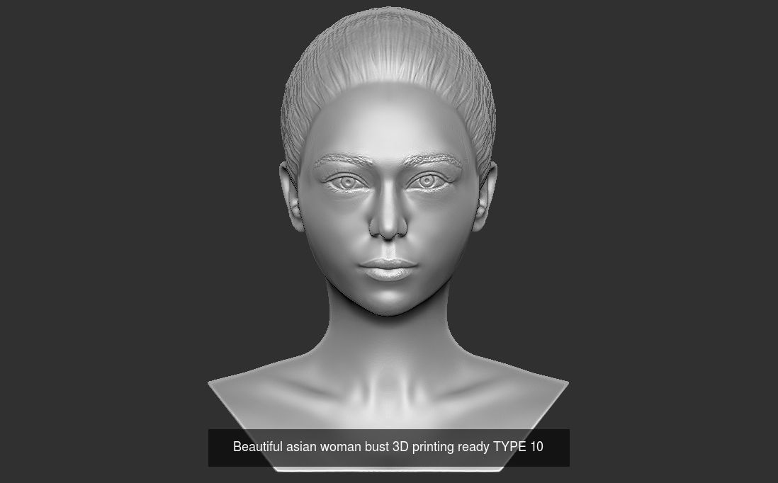 Beautiful women busts for 3D printing 3D Model Collection_20