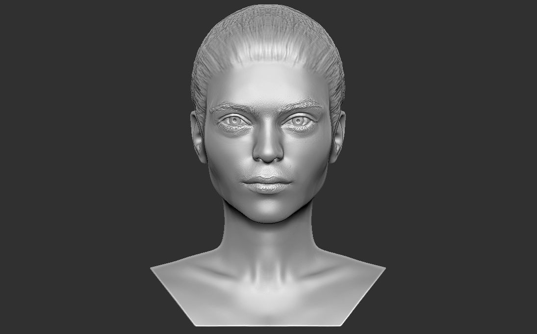 Beautiful women busts for 3D printing 3D Model Collection_3