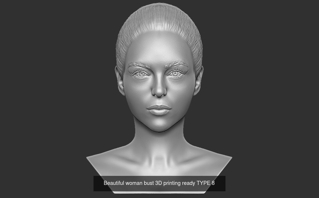 Beautiful women busts for 3D printing 3D Model Collection_17