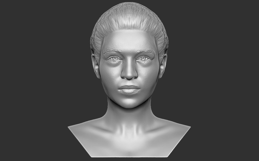 Beautiful women busts for 3D printing 3D Model Collection_4