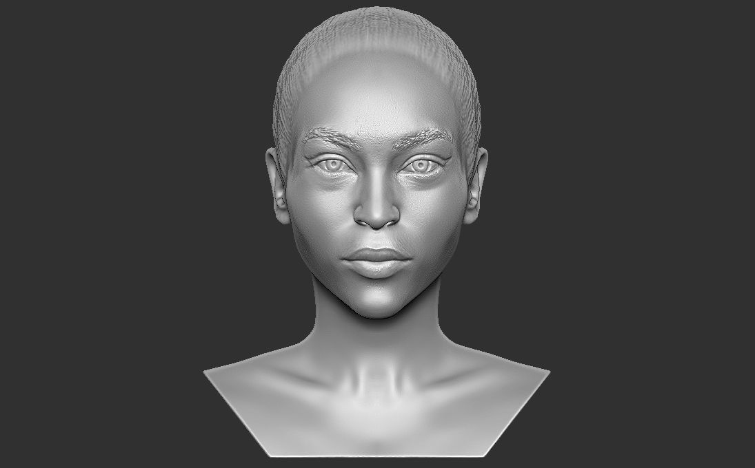 Beautiful women busts for 3D printing 3D Model Collection_8