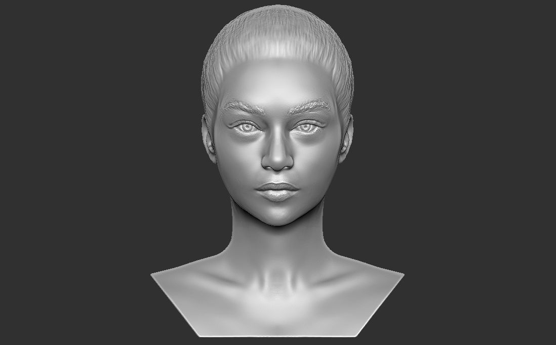 Beautiful women busts for 3D printing 3D Model Collection_10