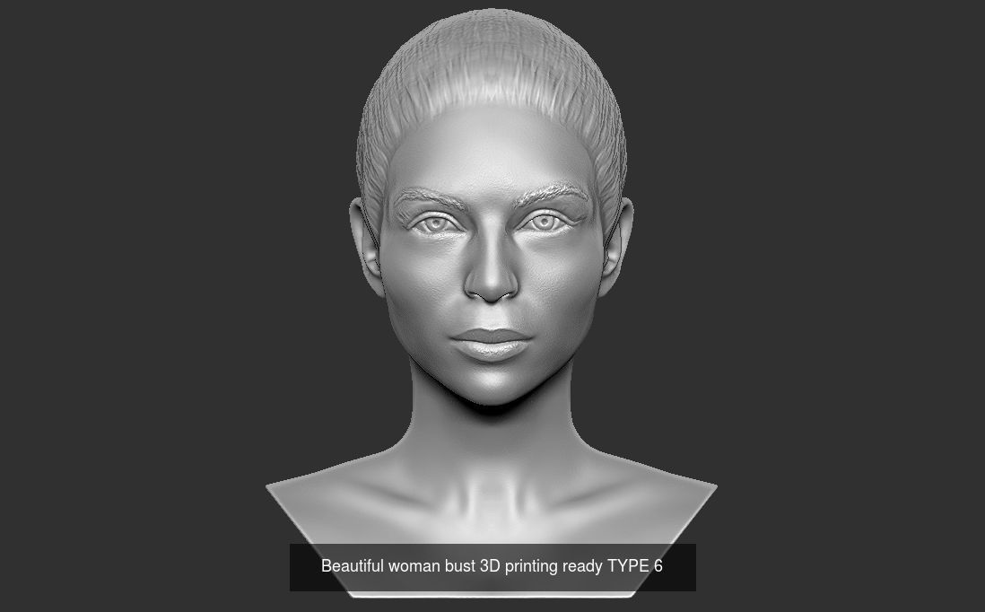 Beautiful women busts for 3D printing 3D Model Collection_13