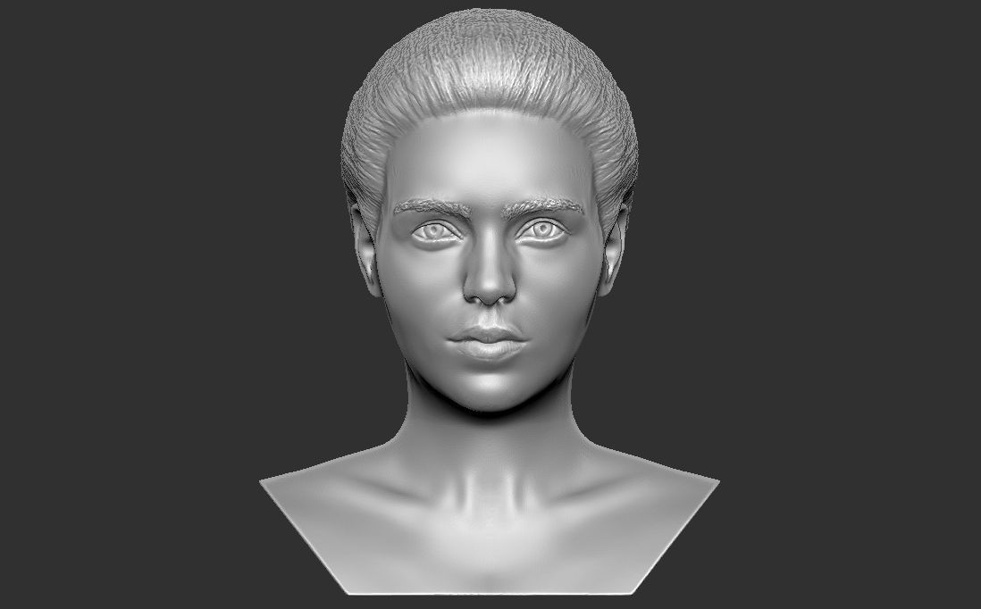 Beautiful women busts for 3D printing 3D Model Collection_6
