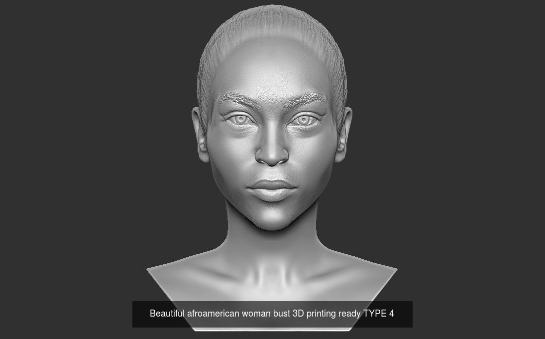 Beautiful women busts for 3D printing 3D Model Collection_9