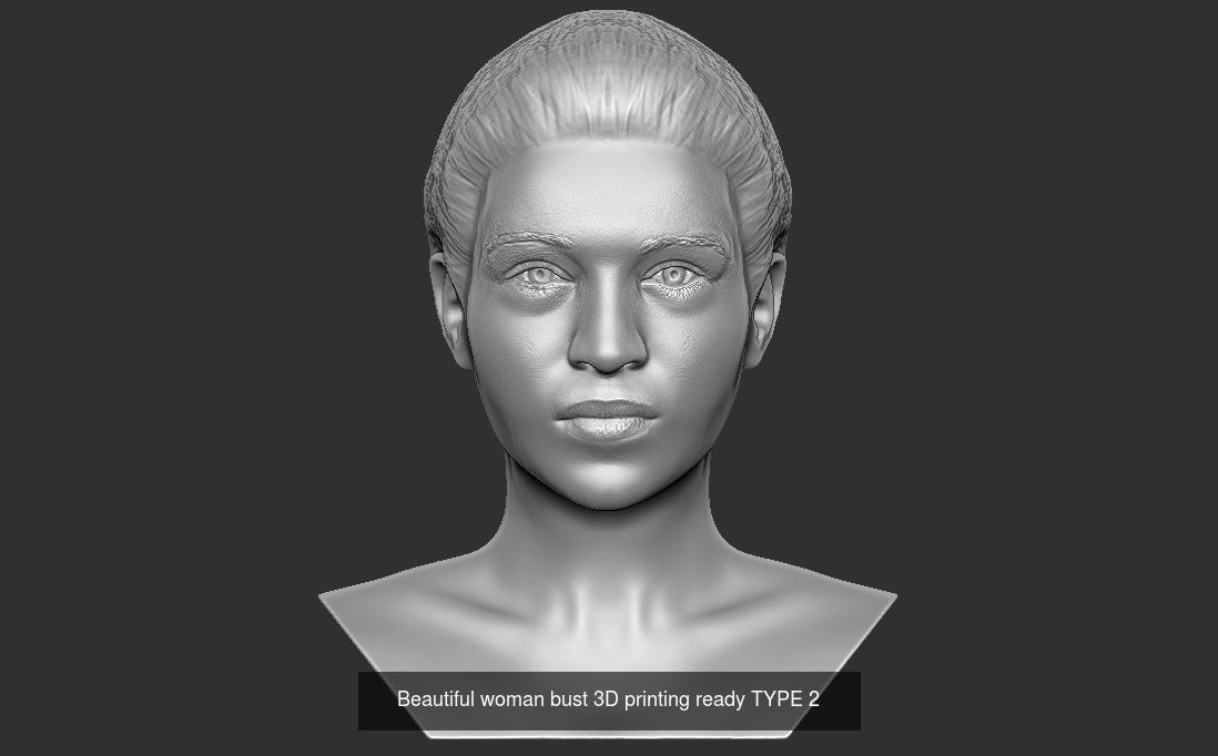Beautiful women busts for 3D printing 3D Model Collection_5