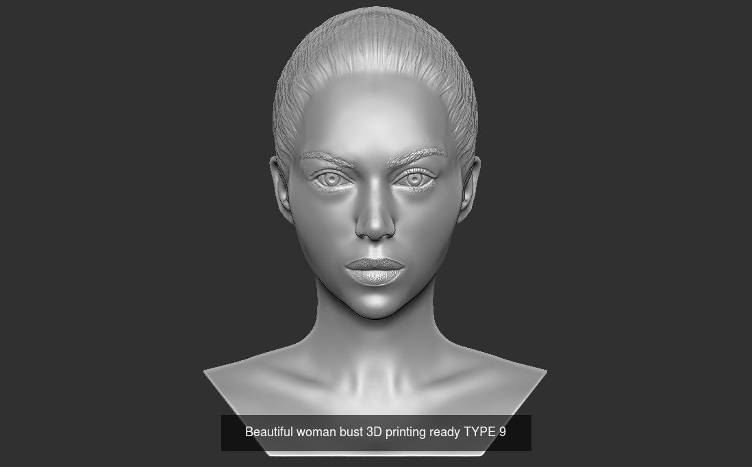 Beautiful women busts for 3D printing 3D Model Collection_19