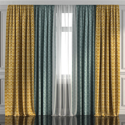 Curtain Set 270 3D model