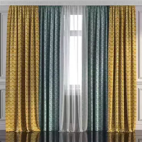 Curtain Set 270 3D model