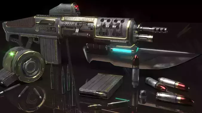 ARES XI Triarii Weapon Complex 3D model