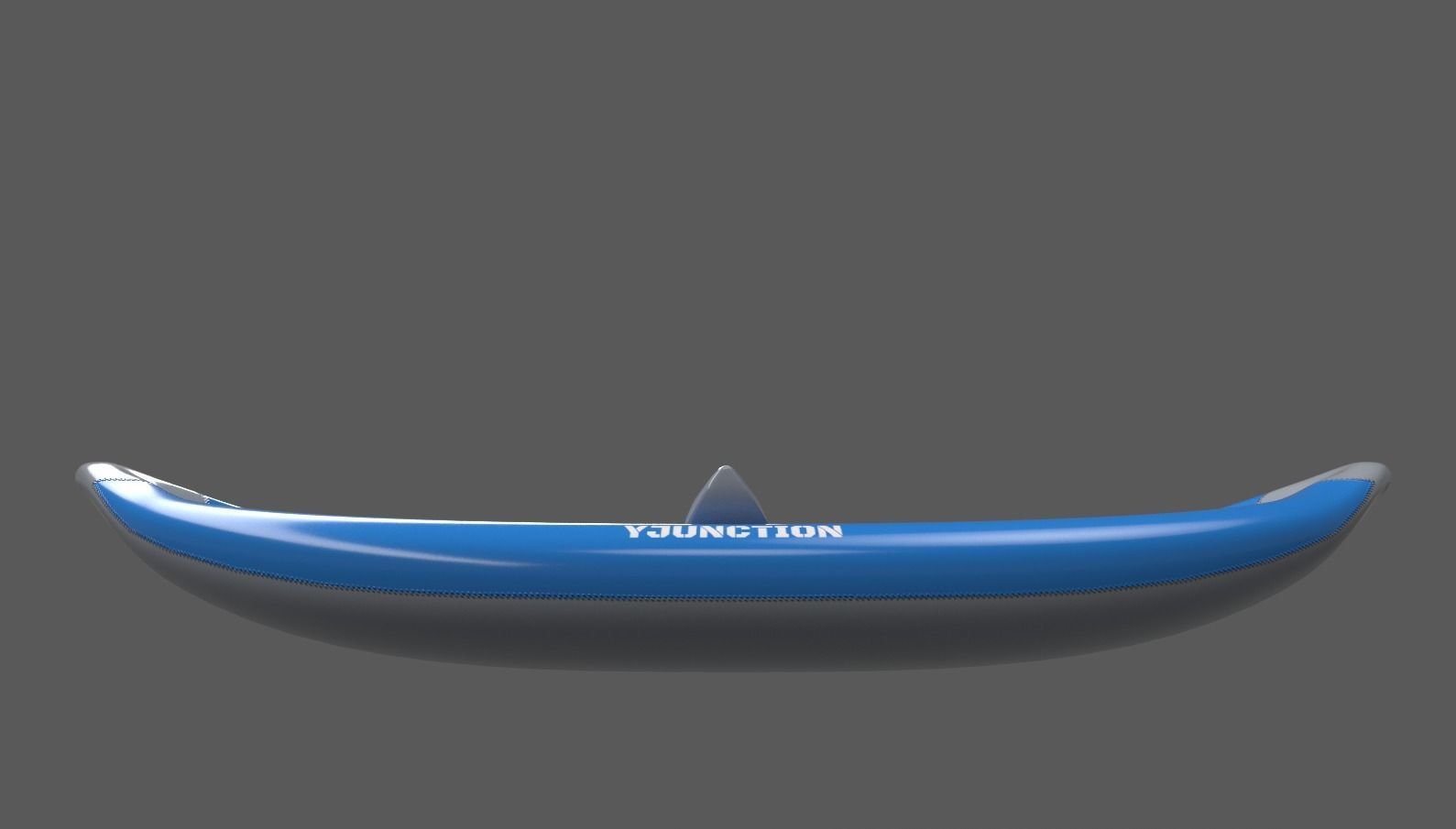 Game Ready Kayak kingston inflatable canoe Low-poly 3D model_2
