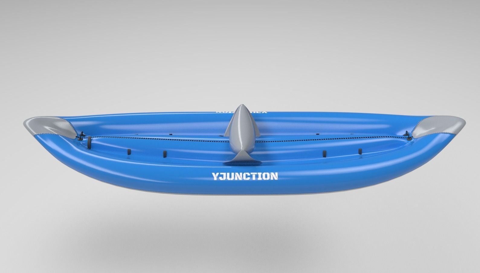 Game Ready Kayak kingston inflatable canoe Low-poly 3D model_1