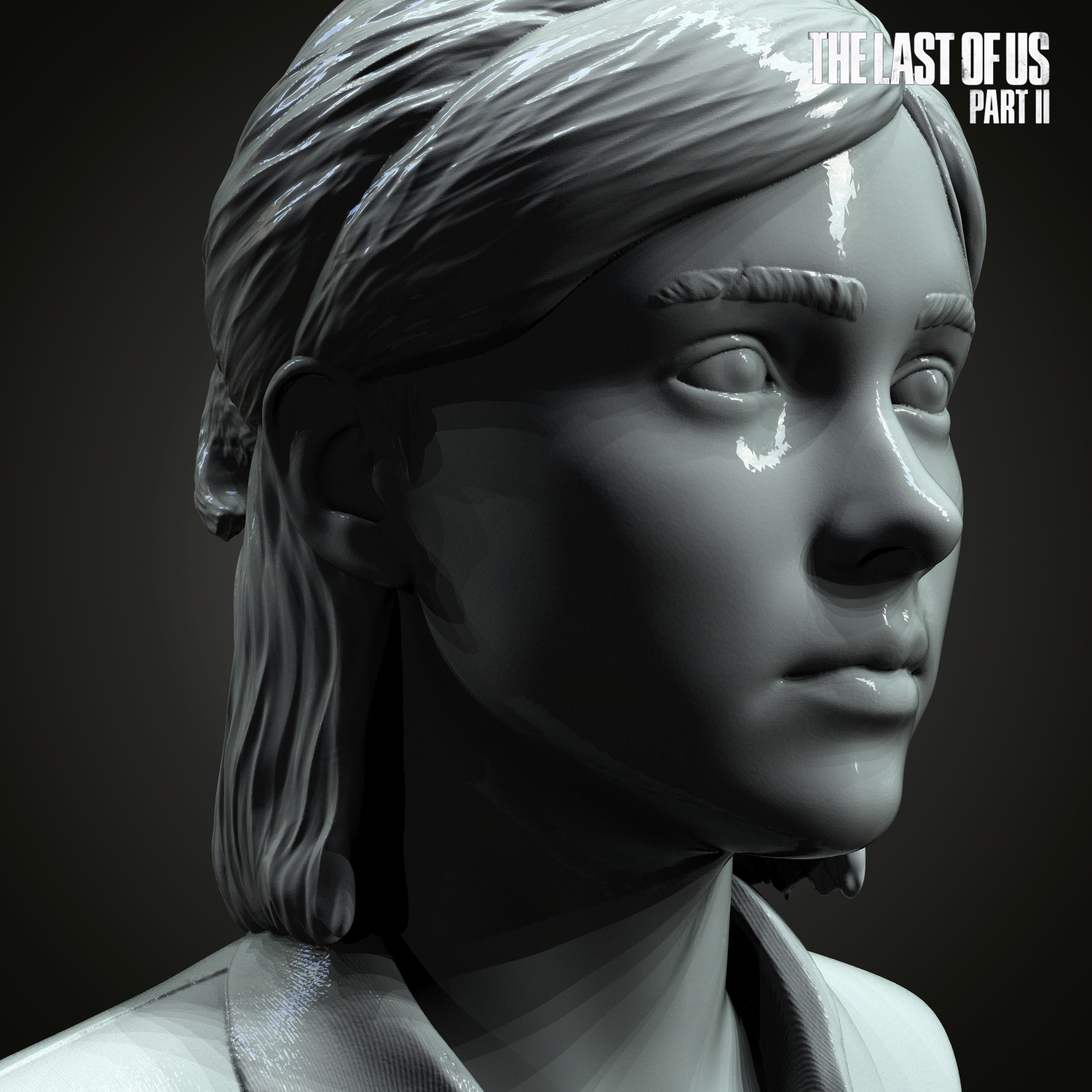 Ellie bust from The Last Of Us Part II  3D print model_2
