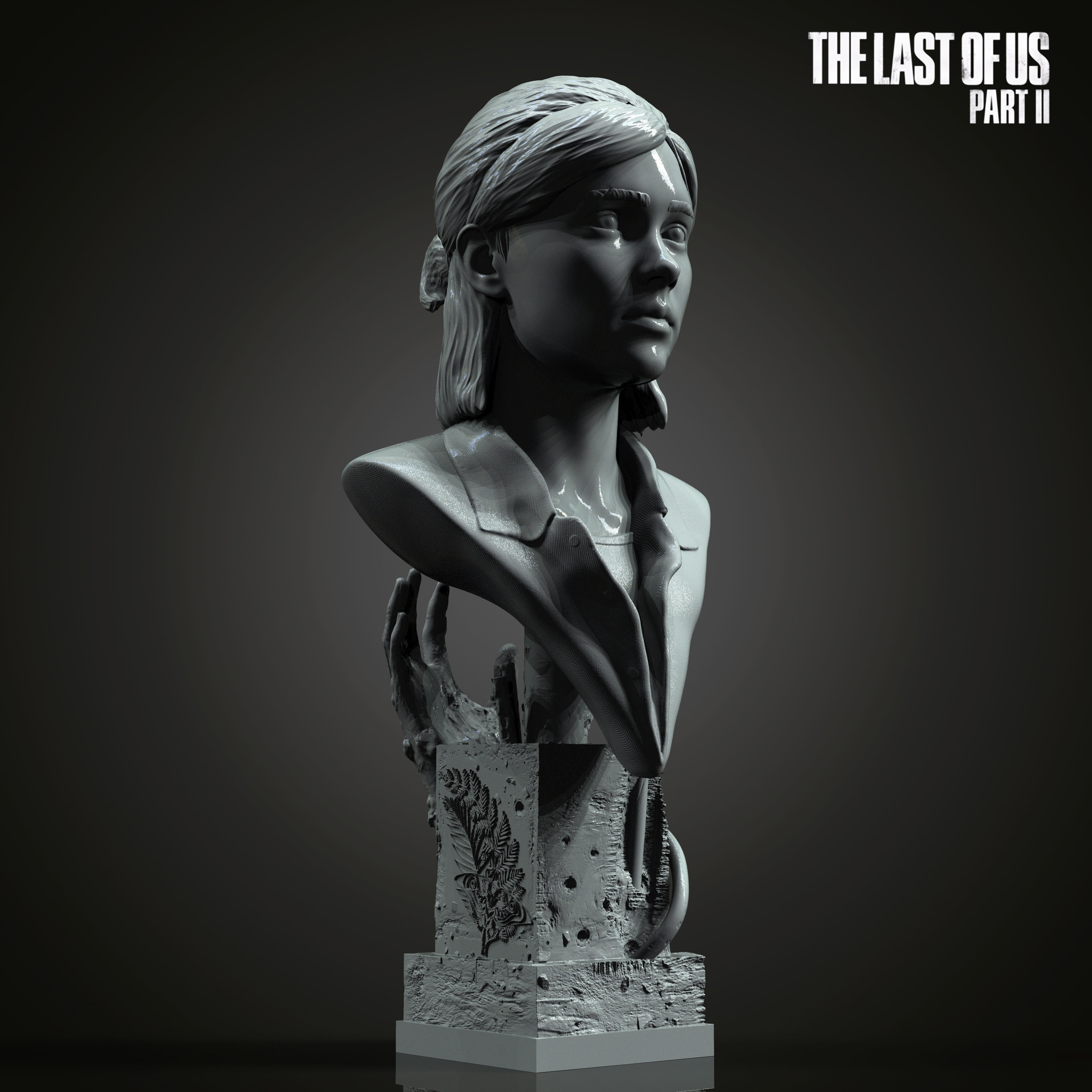 Ellie bust from The Last Of Us Part II  3D print model_3