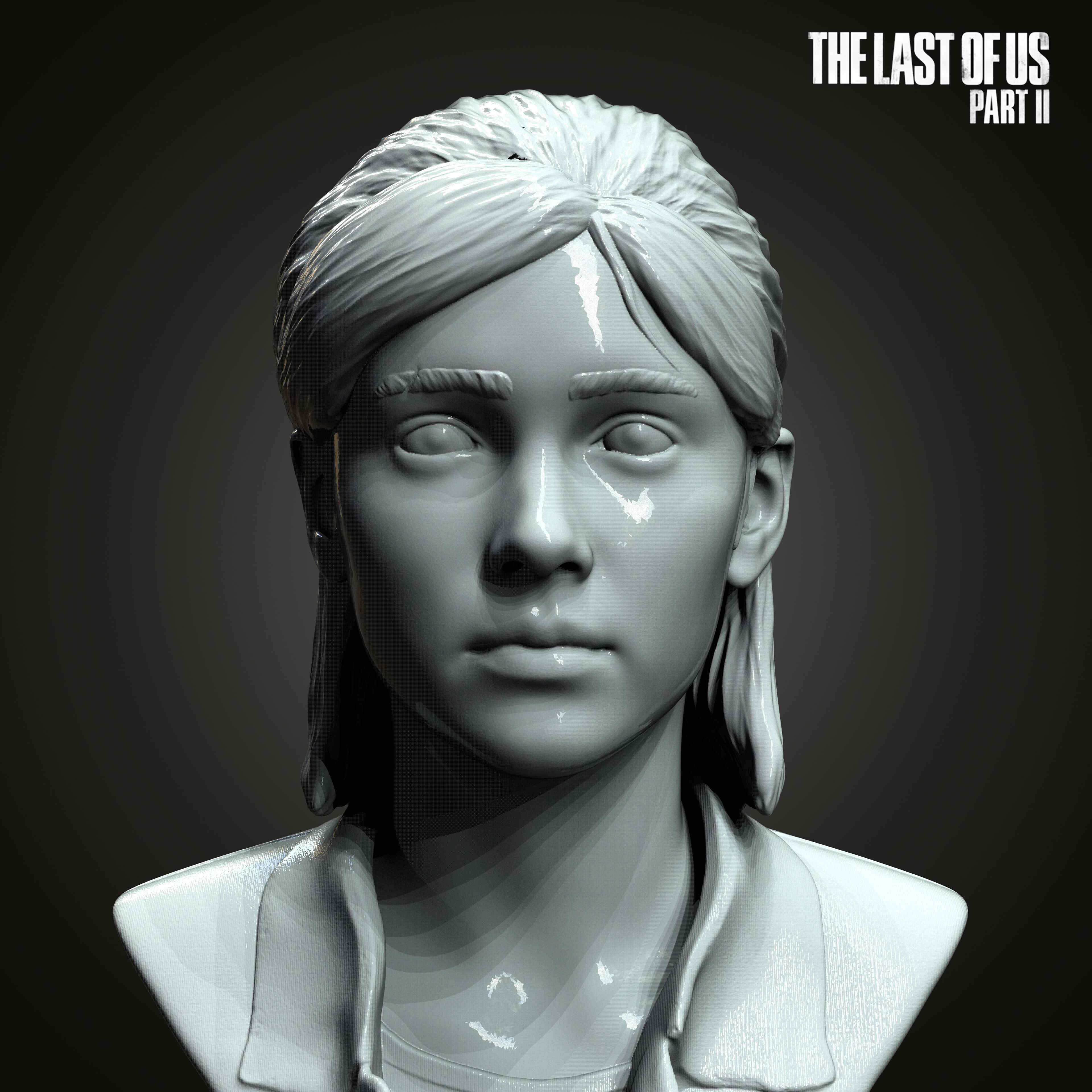 Ellie bust from The Last Of Us Part II  3D print model_1
