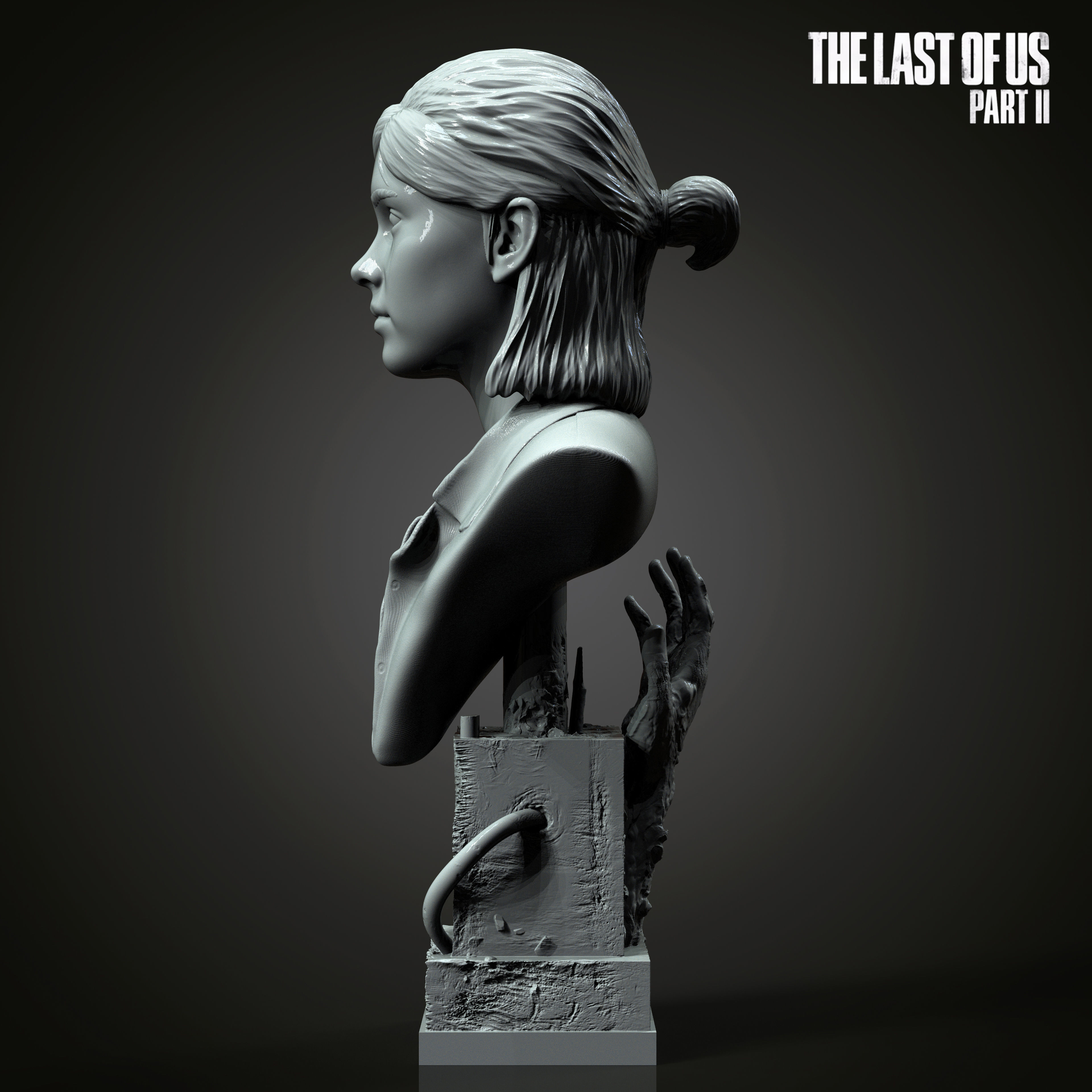 Ellie bust from The Last Of Us Part II  3D print model_4