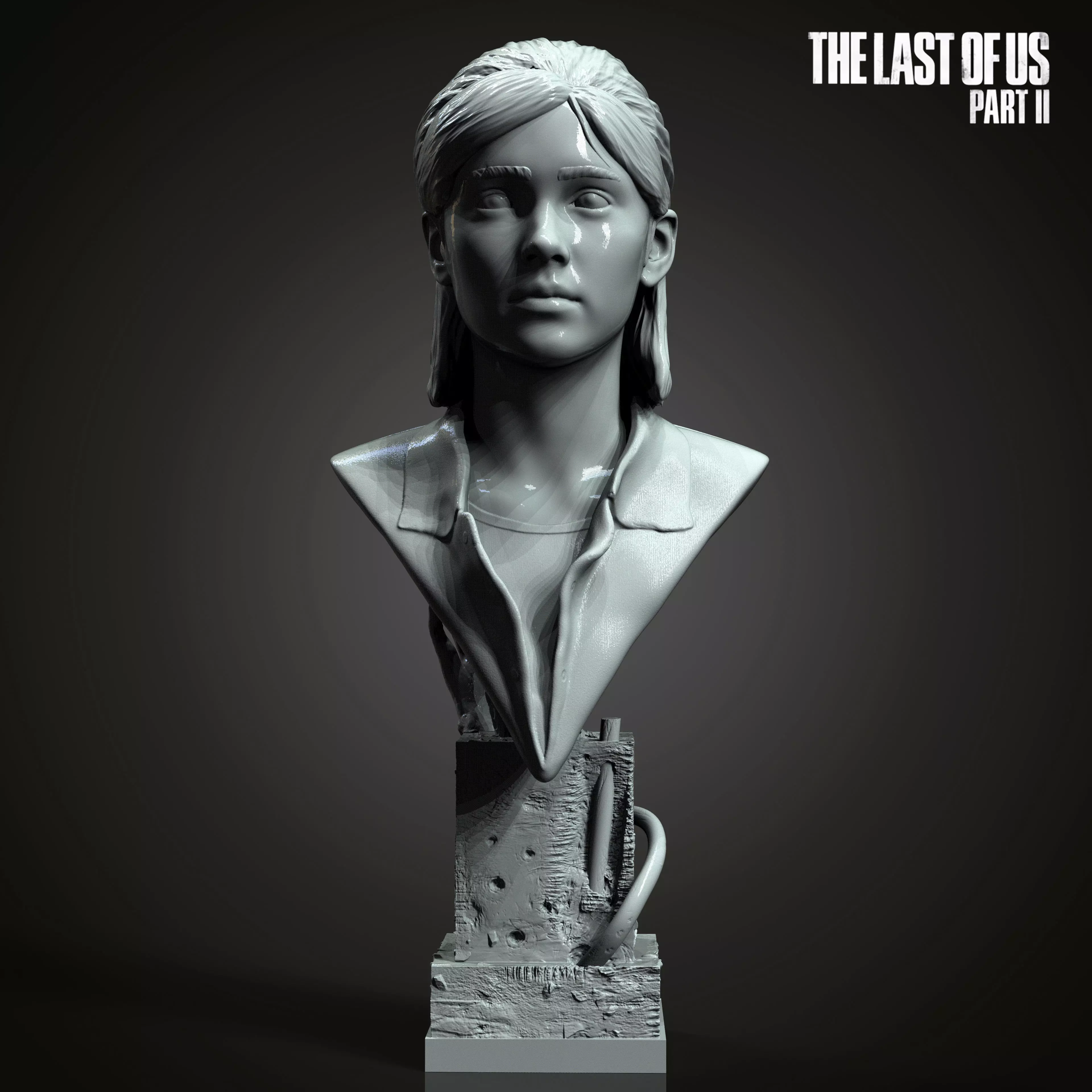 Ellie bust from The Last Of Us Part II  3D print model_0