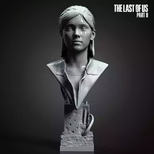 Ellie bust from The Last Of Us Part II  3D print model