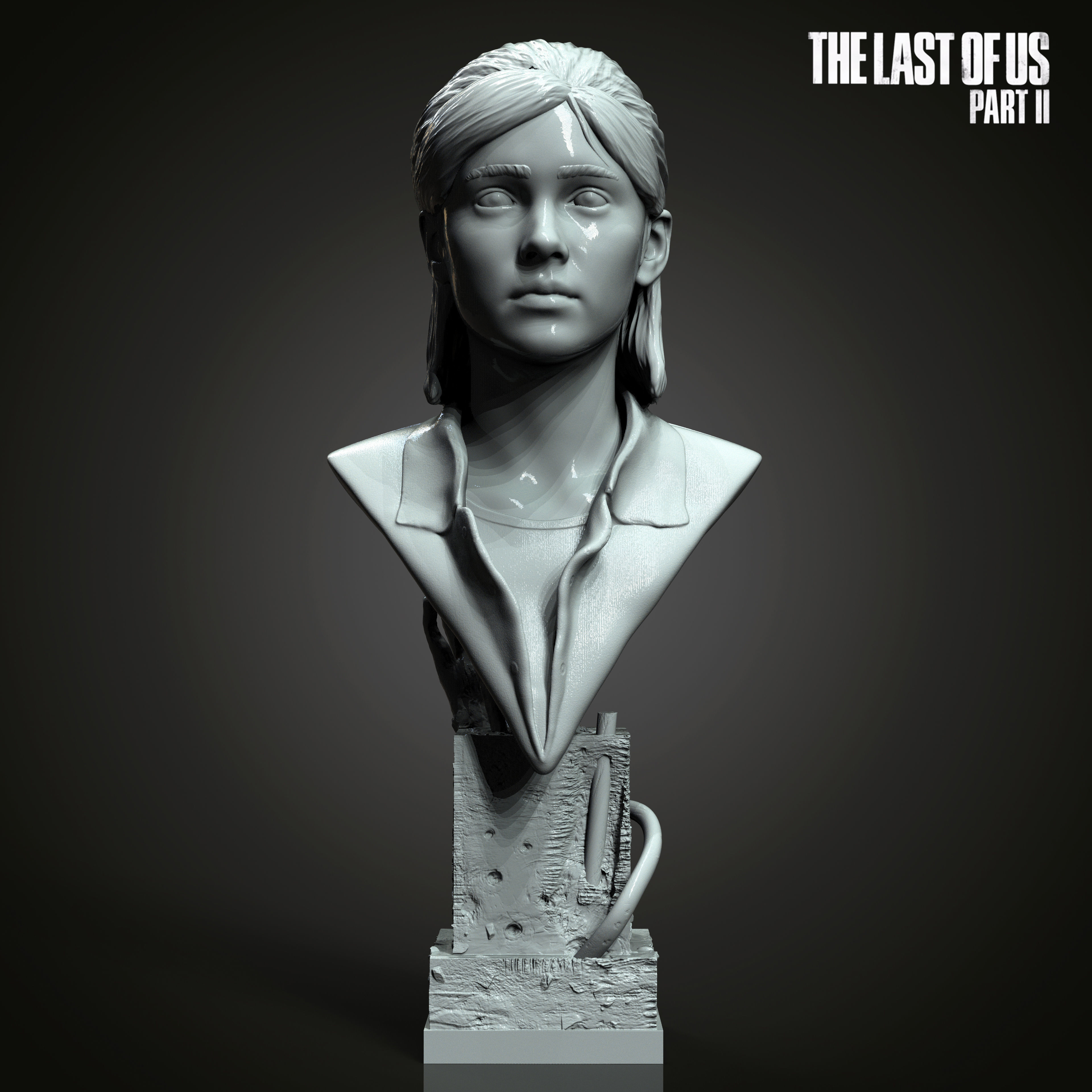 Ellie bust from The Last Of Us Part II  3D print model_10