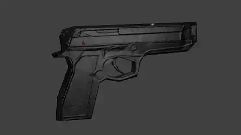 Beretta gun low Poly Low-poly 3D model
