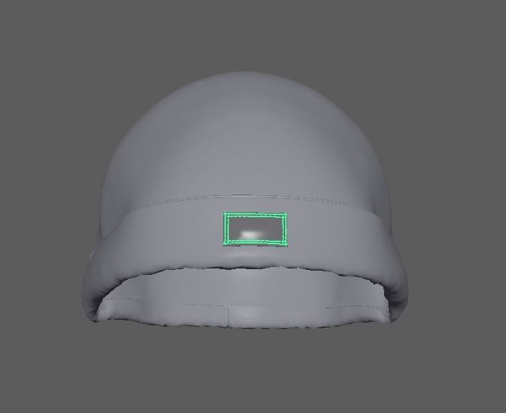 Military Ribbed Hats 3D model_9